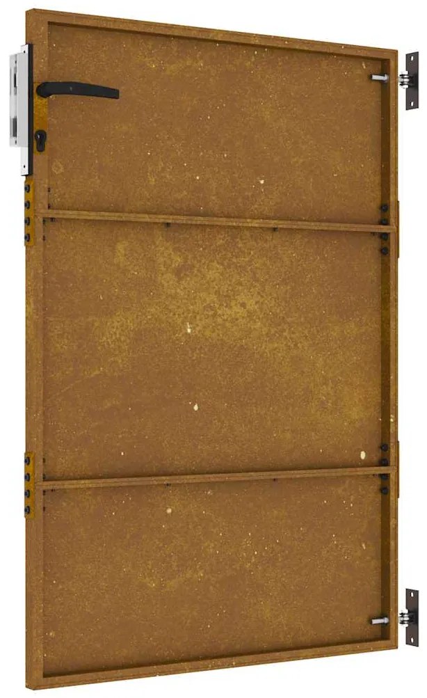 Portão de jardim 85x125 cm aço corten