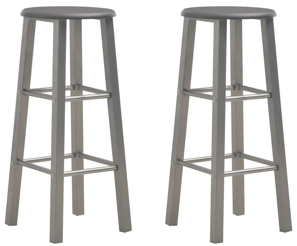 Bancos de bar 2 pcs MDF antracite