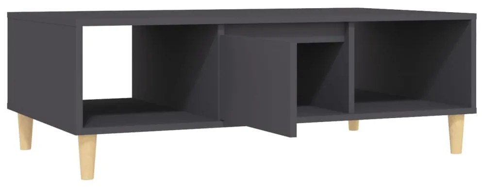 Mesa de centro 103,5x60x35 cm derivados de madeira cinza