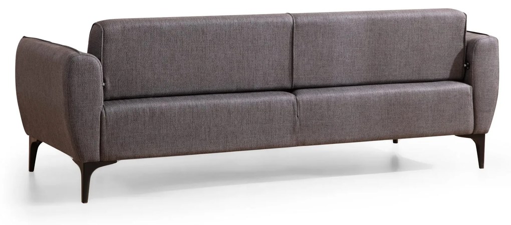 Sofá de 3 Lugares Belissimo – Cinzento Escuro – 220x67x95 cm