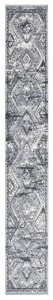 vidaXL Passadeira 60x400 cm polipropileno cinzento oriental