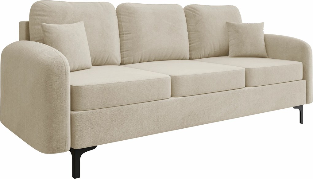 Sofá-cama Torlua 102, Cama com arrumação, 96x228x94cm, 114 kg, Pernas: Metal, Madeira: Pinheiro