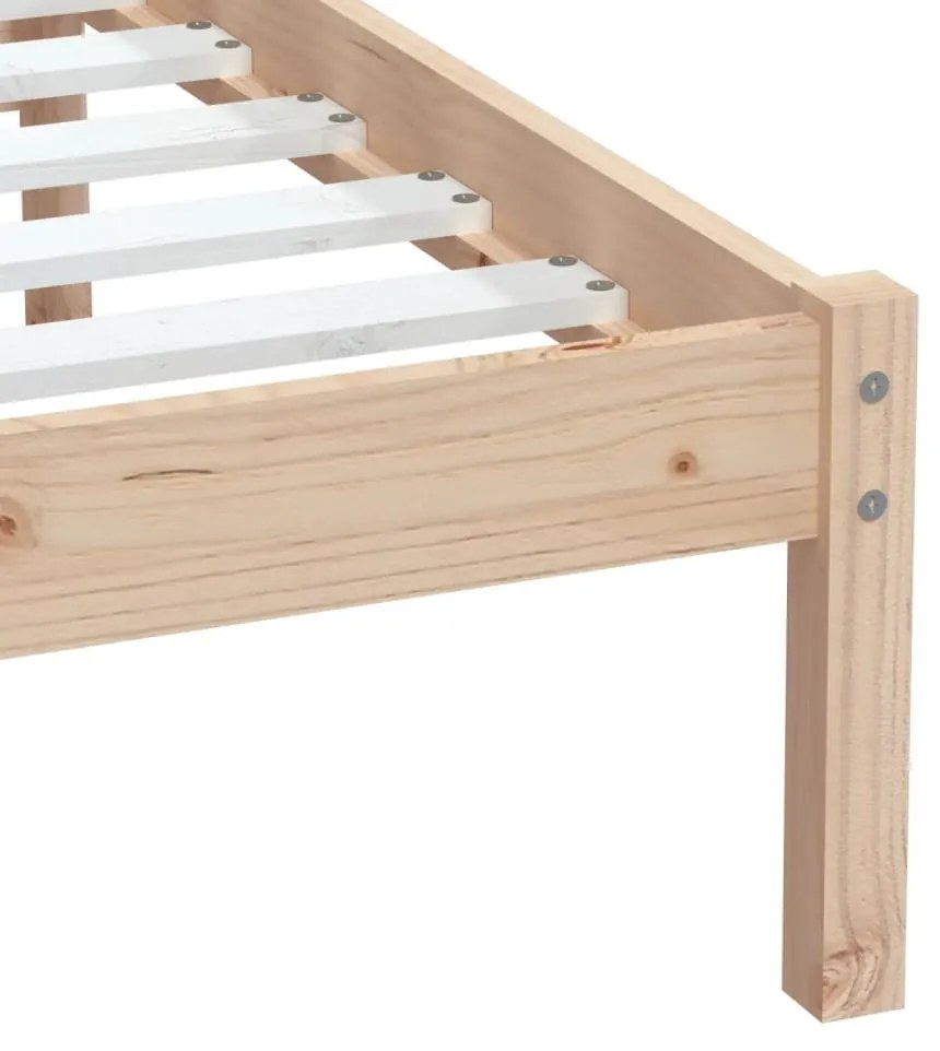 Estrutura de cama pequena solteiro 75x190 cm madeira maciça