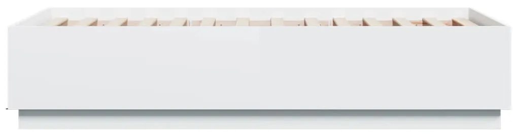 Estrutura de cama 90x190 cm derivados de madeira branco