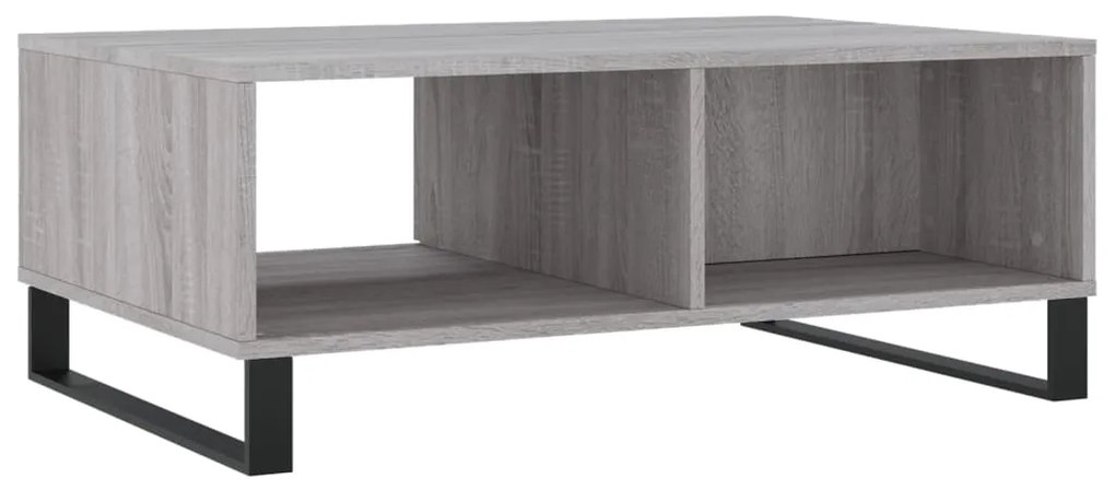 Mesa de centro 90x60x35 cm derivados de madeira cinzento sonoma