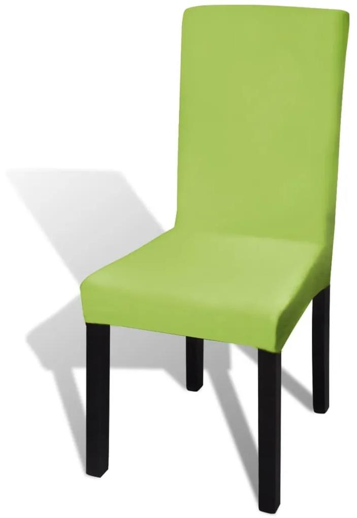 Capa extensível para cadeiras, 6 pcs, verde