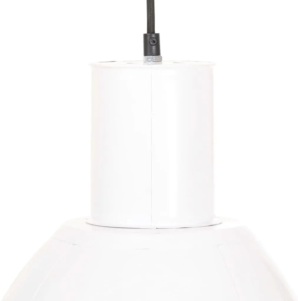 Candeeiro suspenso redondo 25 W 28,5 cm E27 branco
