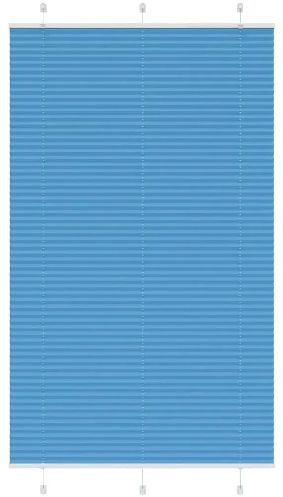 Plissado Cego Azul 115x200 cm Largura Tecido 114,4 cm Poliéster