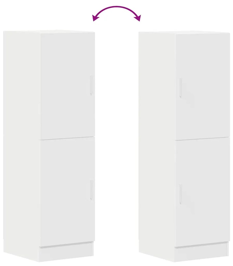 Armário de cozinha 38x41,5x131,5 cm derivados de madeira branco