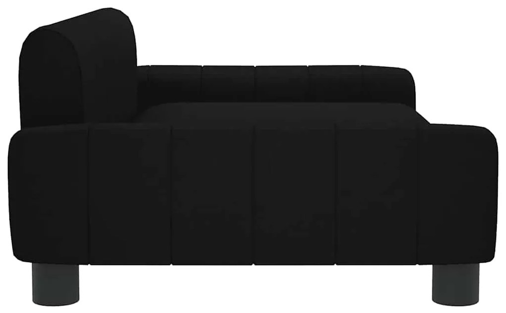 Cama para cães 90x53x30 cm tecido preto