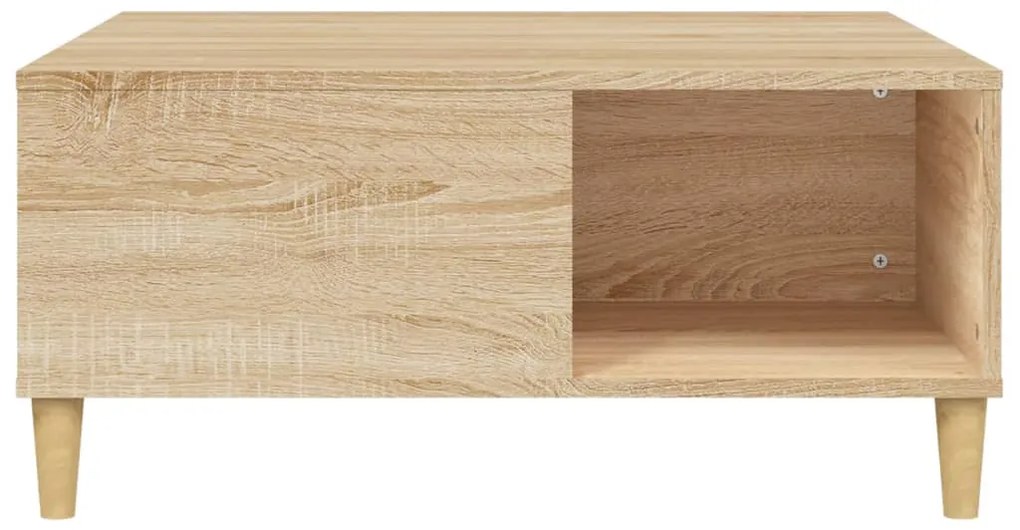 Mesa de centro 80x80x36,5 cm derivados madeira carvalho sonoma