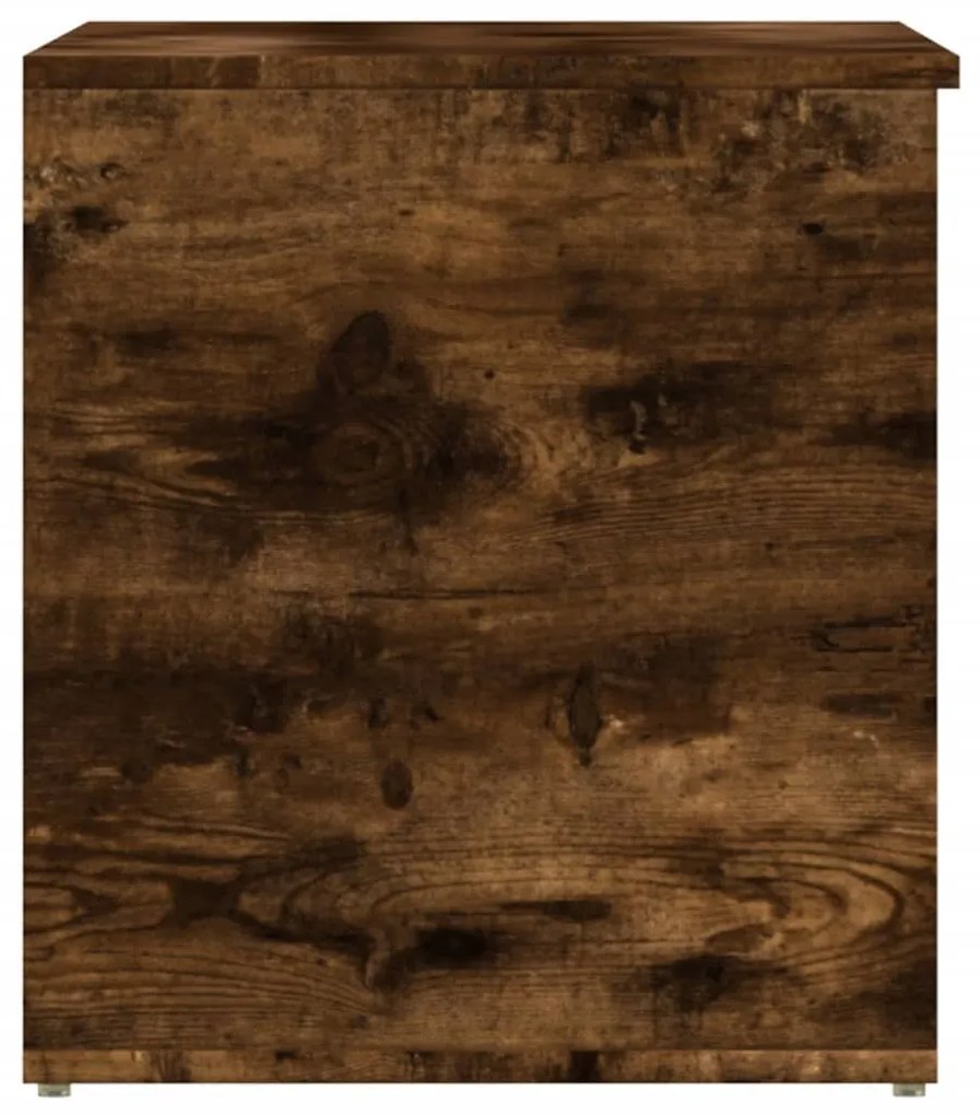 Arca de arrumação 84x42x46 cm derivados madeira carvalho fumado