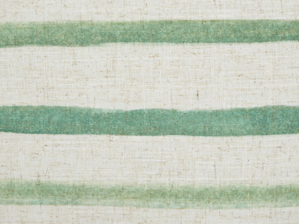 Conjunto de 2 almofadas decorativas com padrão às riscas verde 50 x 30 cm KAFRA Beliani