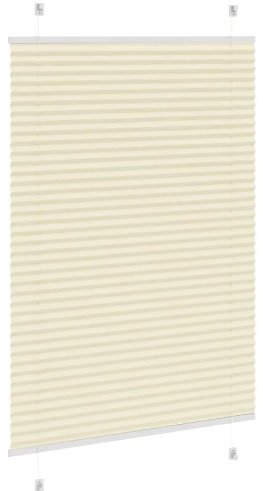 Creme Plissada Cega 95x150 cm Largura Tecido 94,4 cm Poliéster