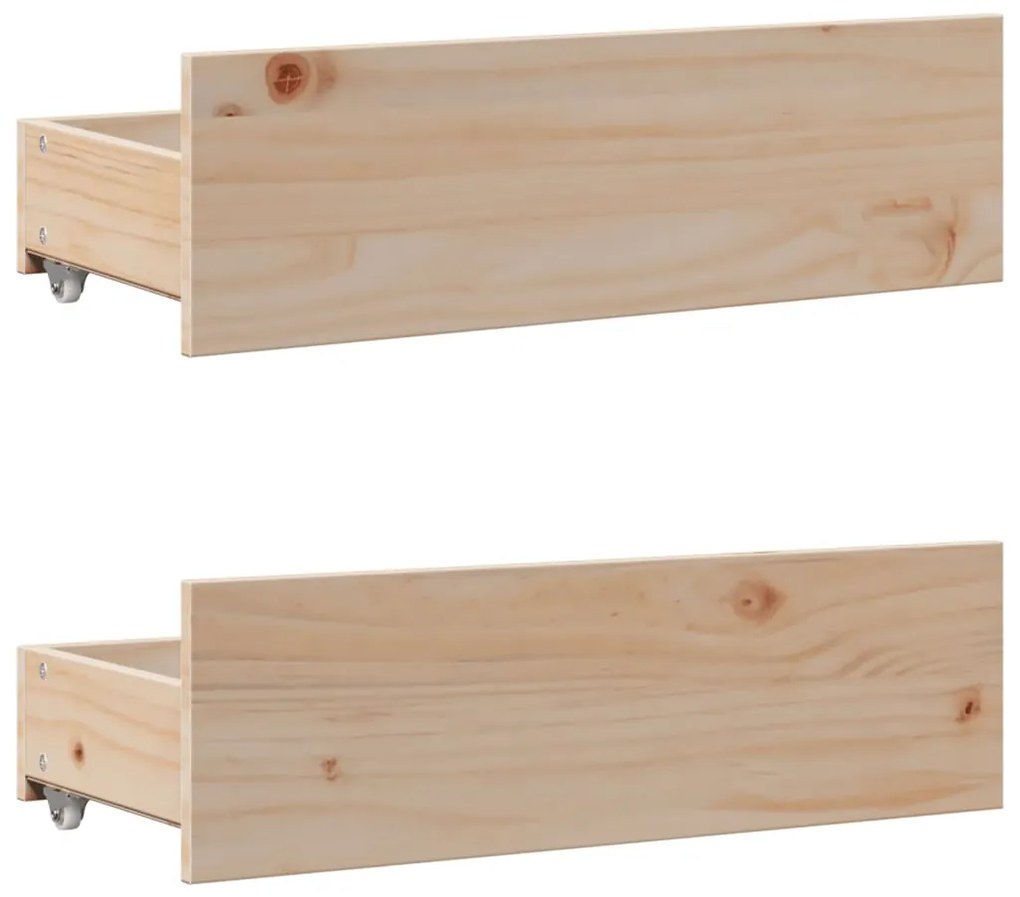 Cama com estante sem colchão 140x190 cm pinho maciço
