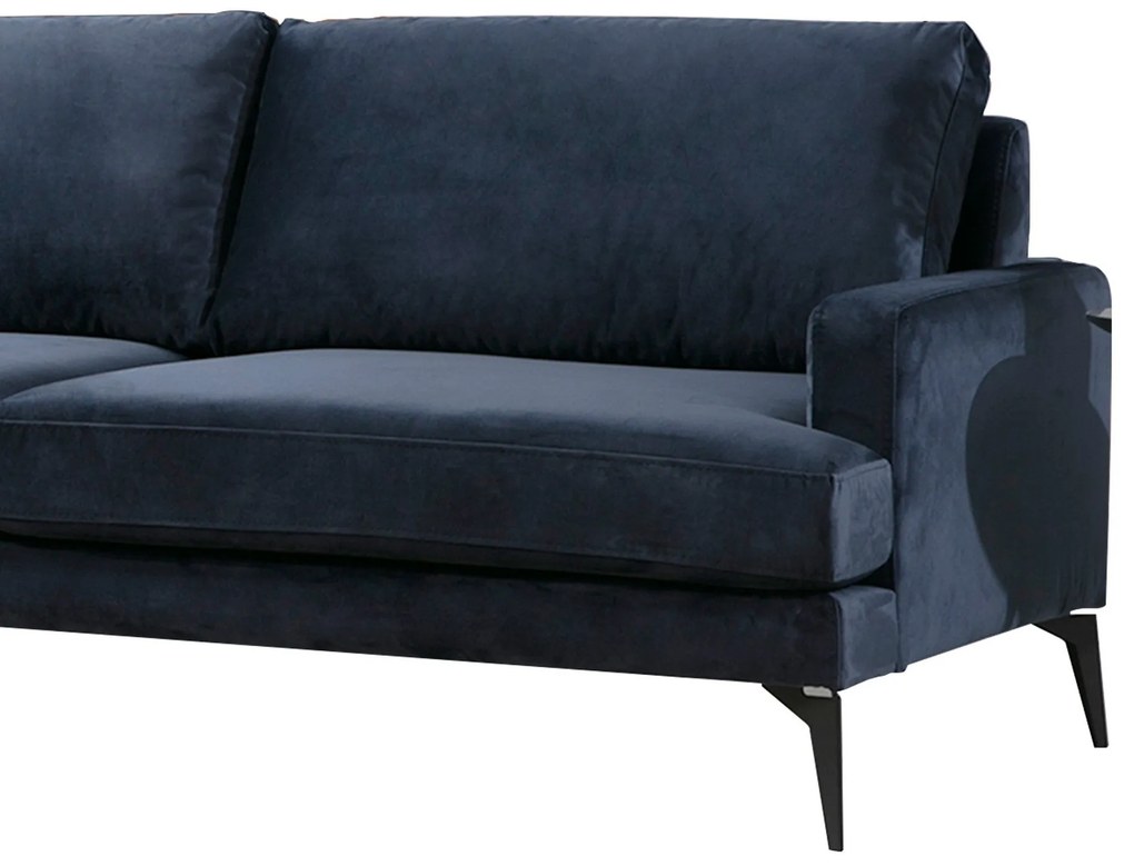 Sofá de Canto Papira - Azul Marinho - 283 x 180 x 90 x 88 cm