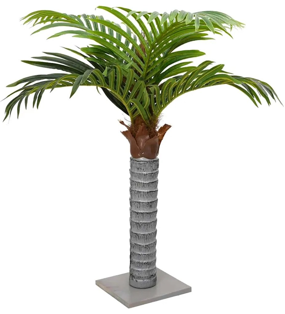 Palmeira artificial 6 folhas 100 cm verde