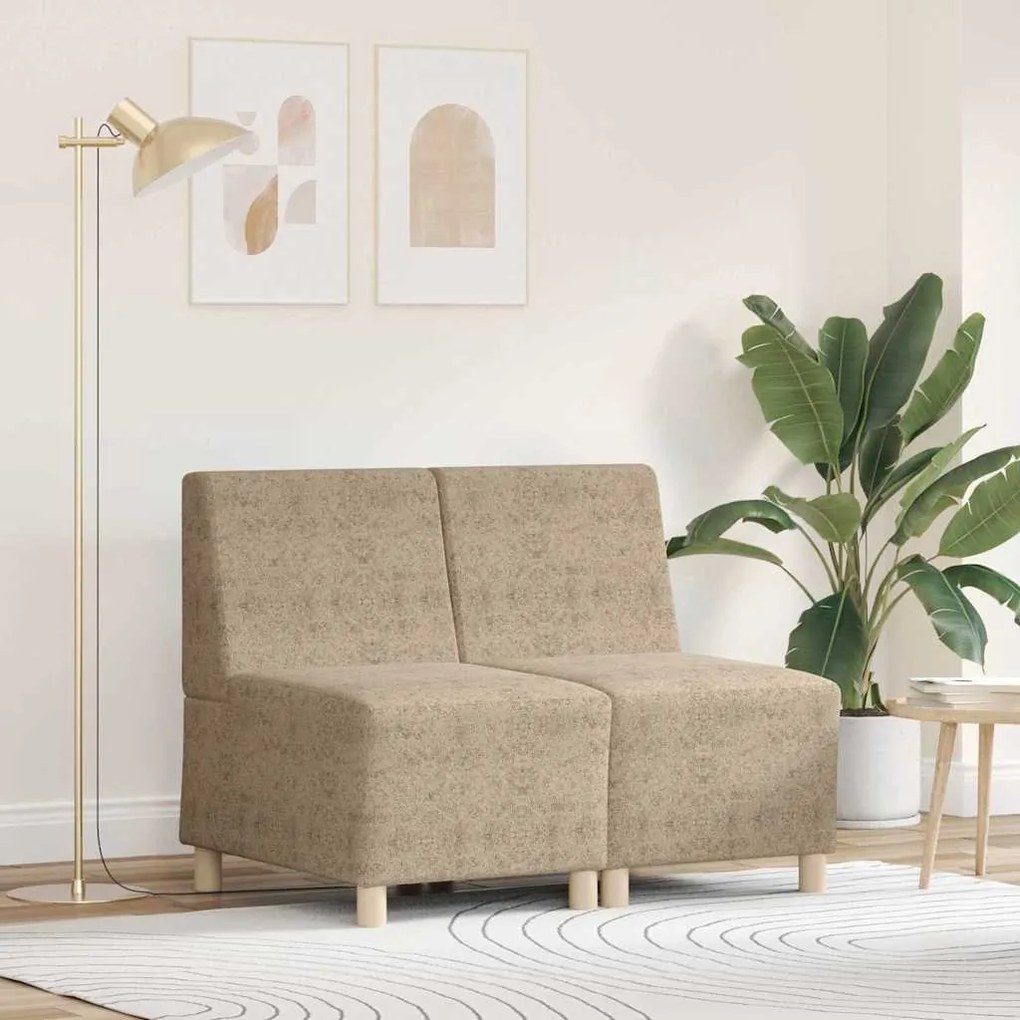 vidaXL Cadeira Sofa 2 pcs Cinzento-claro 55 x 74 x 82 cm