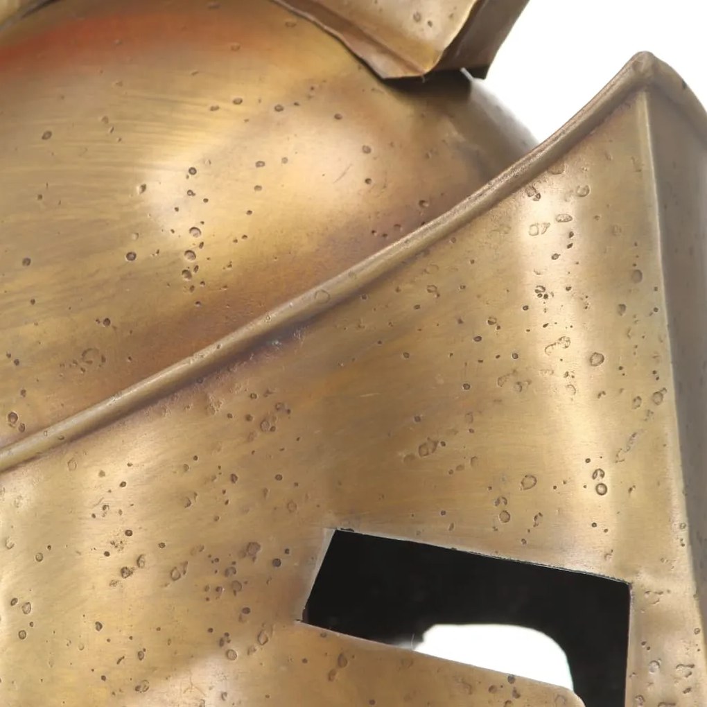 Capacete de soldado grego réplica LARP aço bronze