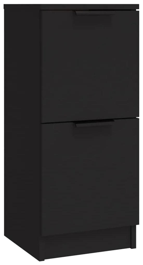 Aparadores 3 pcs derivados de madeira preto