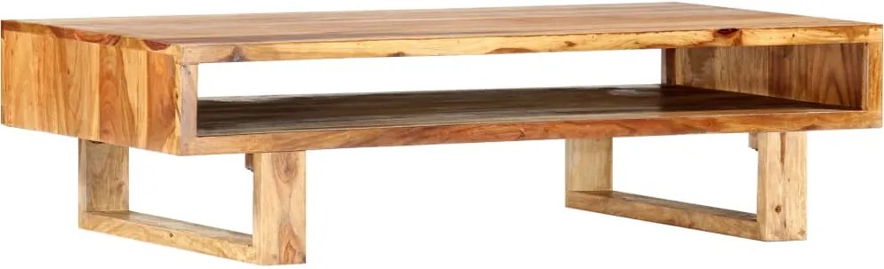 Mesa de centro 110x55x30 cm madeira de sheesham maciça