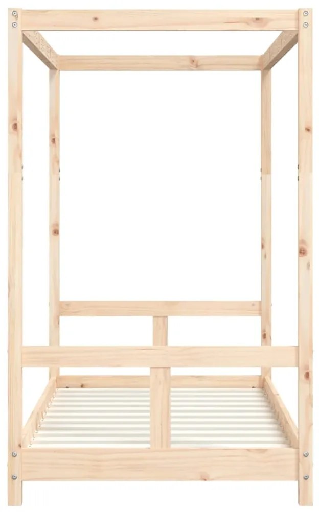 Estrutura de cama infantil 80x160 cm pinho maciço
