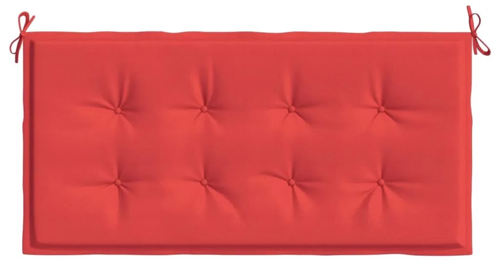 Almofadão p/ banco de jardim 100x50x3cm tecido oxford vermelho