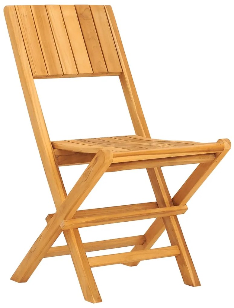 5 pcs conjunto de jantar p/ jardim madeira de teca maciça