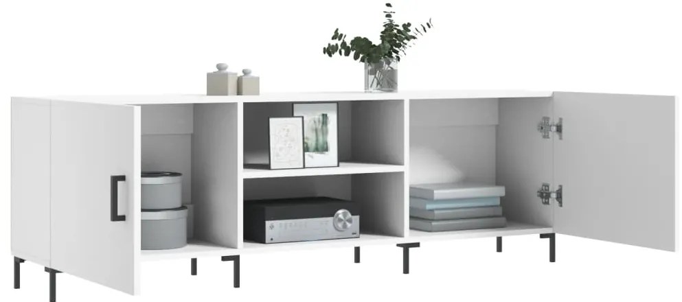 Móvel para TV 150x30x50 cm derivados de madeira branco