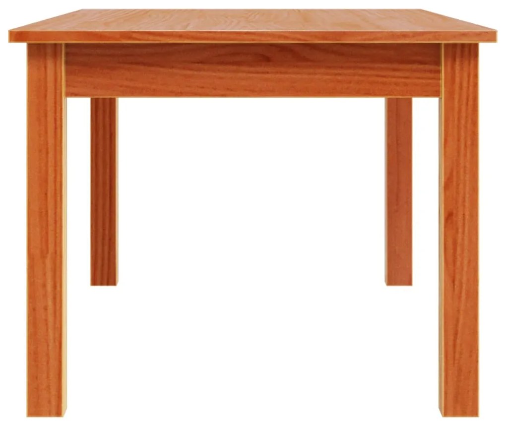 Mesa de centro 80x50x40 cm madeira pinho maciça castanho cera
