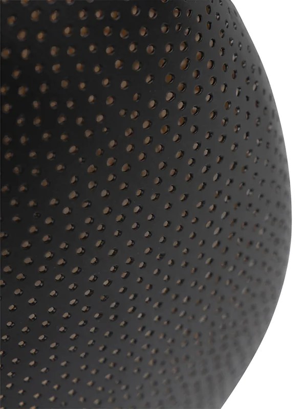 Candeeiro de teto oriental preto e dourado 40 cm - Radiance Oriental
