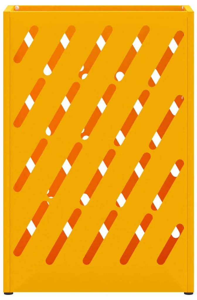 Suporte de Guarda-Chuva Amarelo Mostarda 28x12x41 cm em Aço