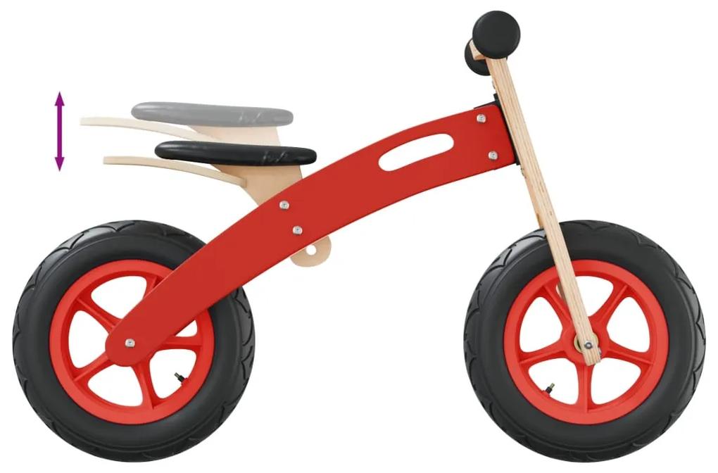 Bicicleta de equilíbrio p/ crianças c/ pneus de ar vermelho