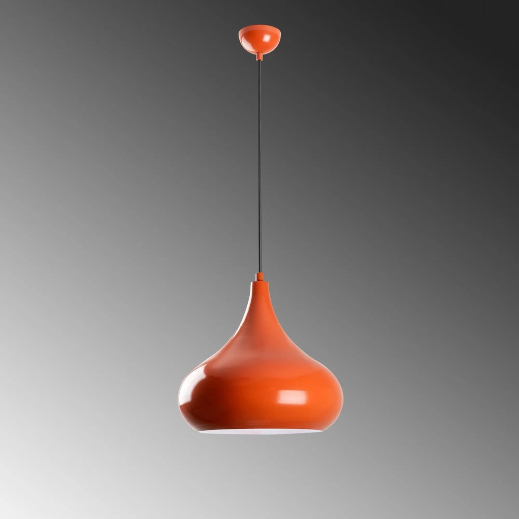 Candeeiro Chandelier Saglam – Laranja – Ø30 h:28 cm