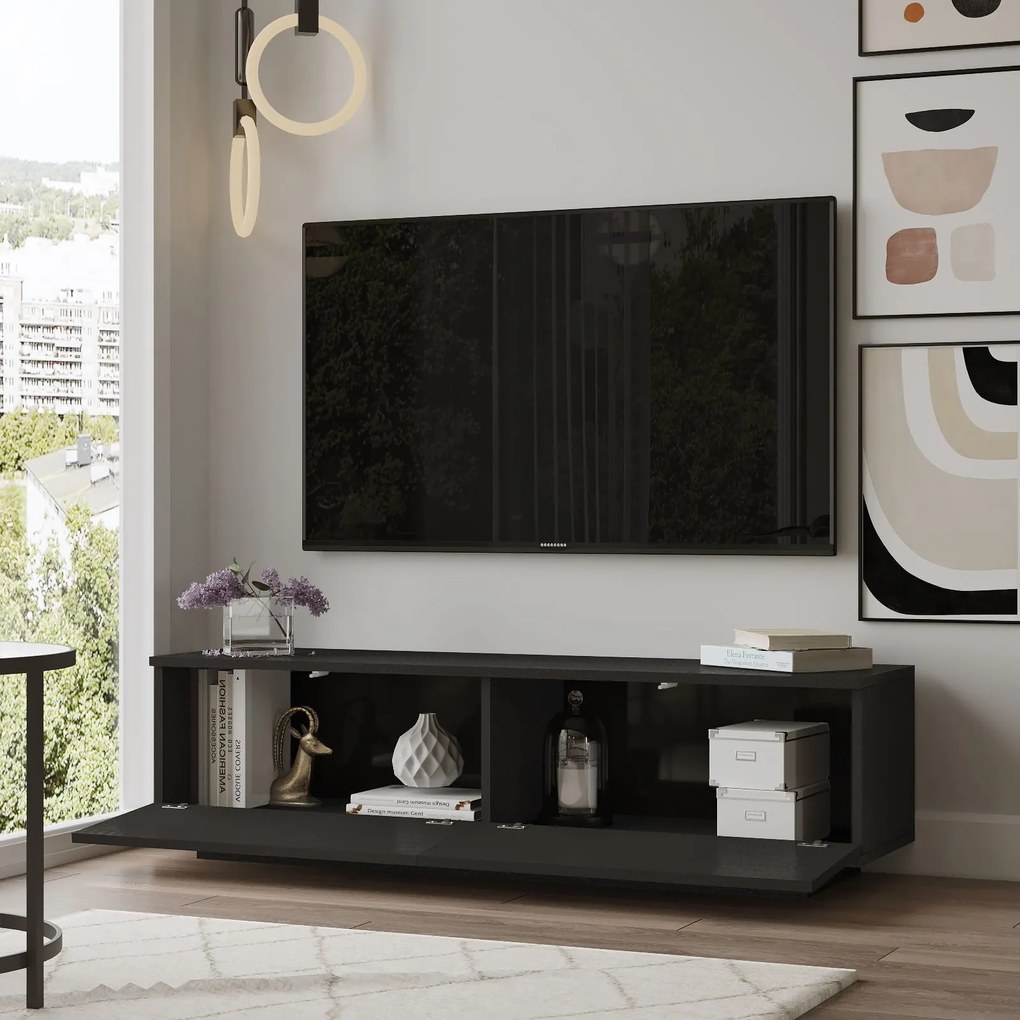 Suporte para TV FN1 – Preto – 140x38,2x35,5 cm