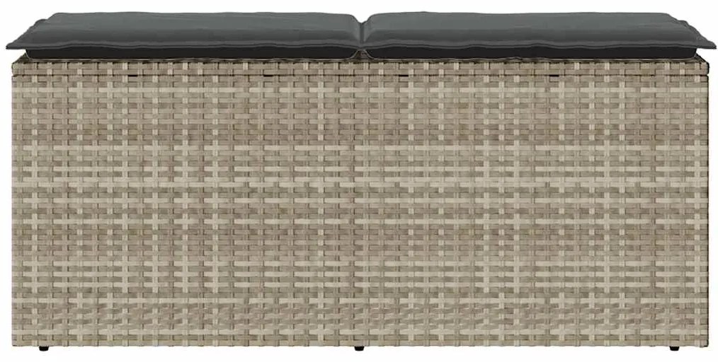 Banco de jardim com almofadão 110x40x44 cm vime PE