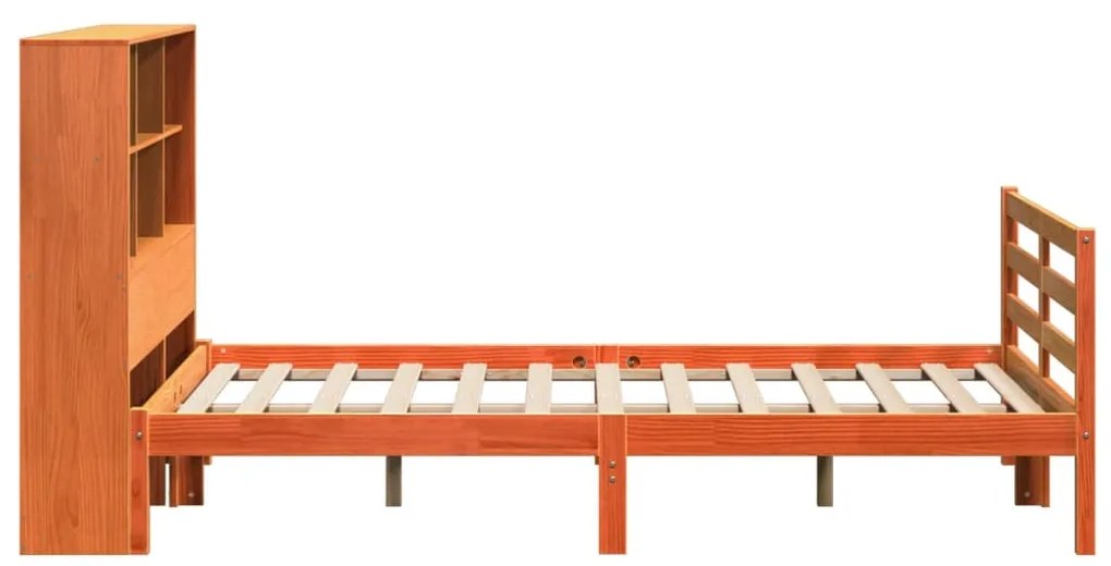 Cama com estante sem colchão 135x190 cm madeira maciça