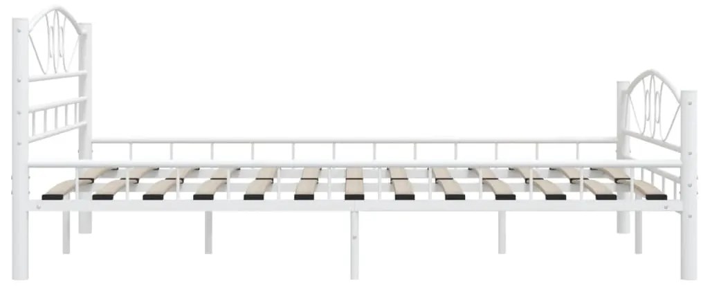 Estrutura de cama 160x200 cm metal branco