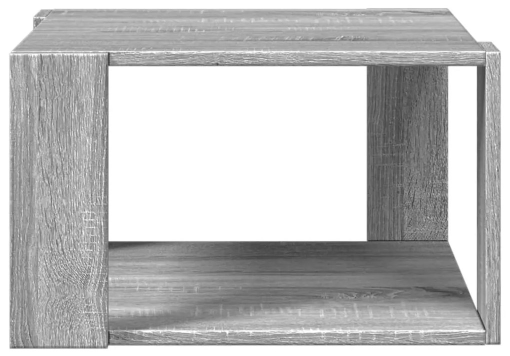 Mesa de centro 51,5x51,5x30cm derivados de madeira cinza sonoma