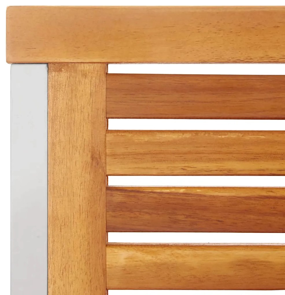 Conjunto de Jantar de Jardim vidaXL 3 Peças Madeira Sólida de Acácia