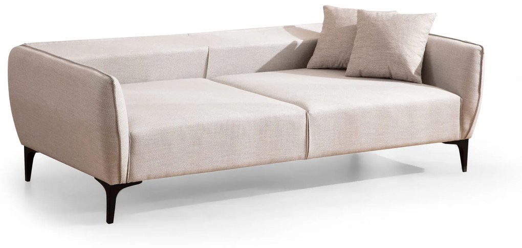 Sofá "Belissimo" de 3 Lugares – Branco – 220x95x67 cm – Design Moderno