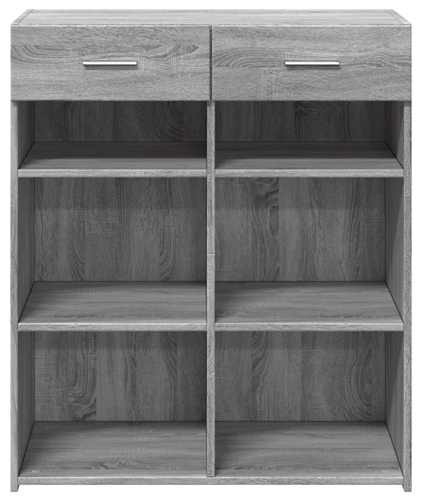 Aparador 80x42,5x93 cm derivados de madeira cinzento sonoma