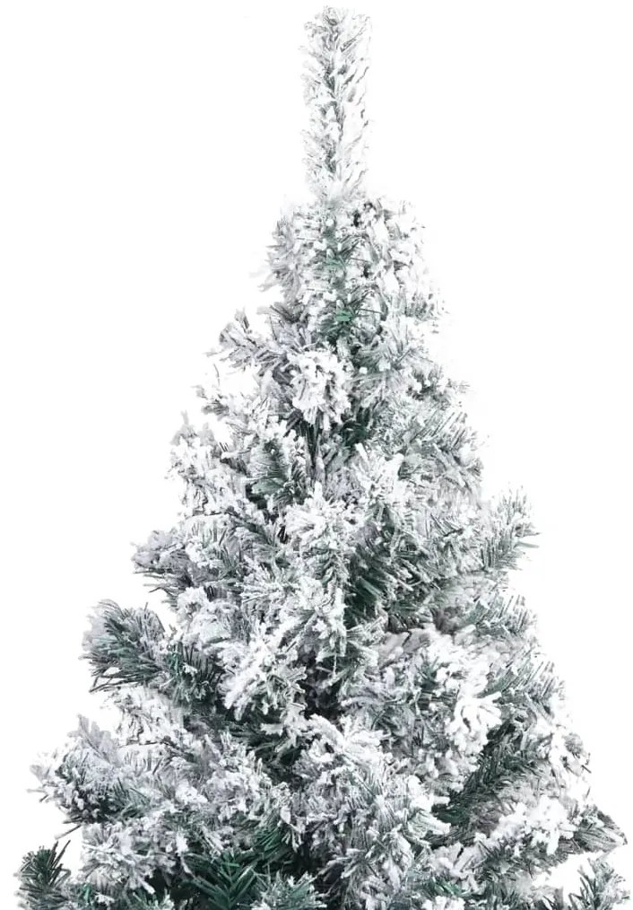 Árvore de Natal artificial com flocos de neve 300 cm PVC verde