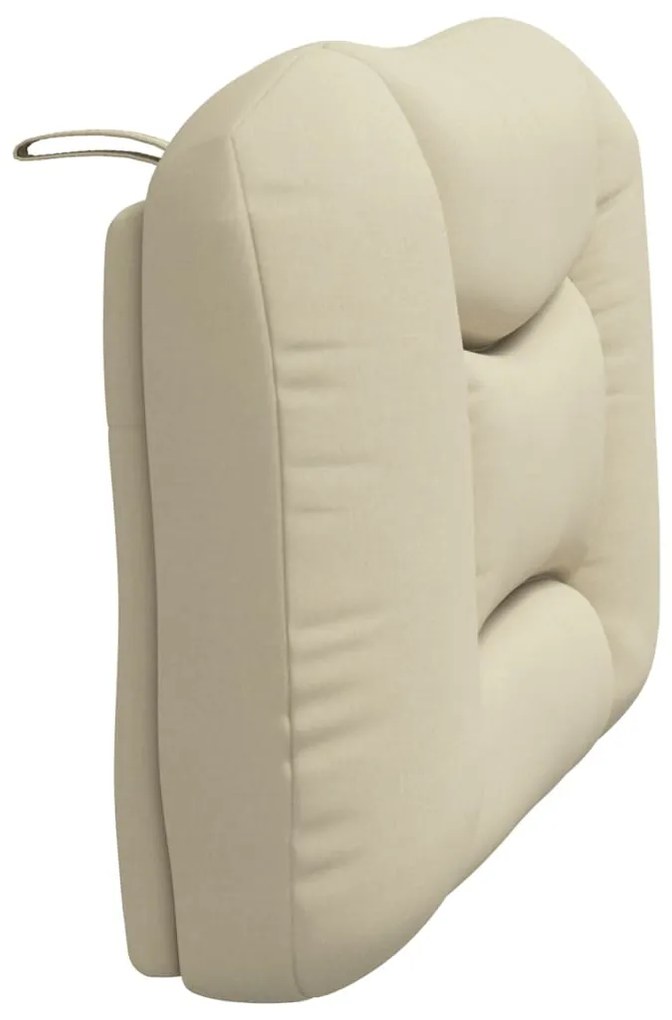 Almofadão de cabeceira 80 cm tecido creme