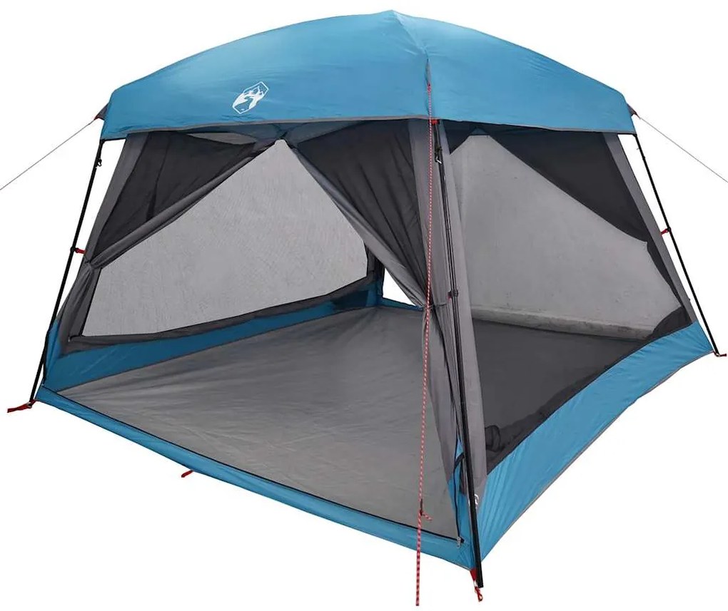 Tenda familiar estilo cabana para 6 pessoas impermeável azul