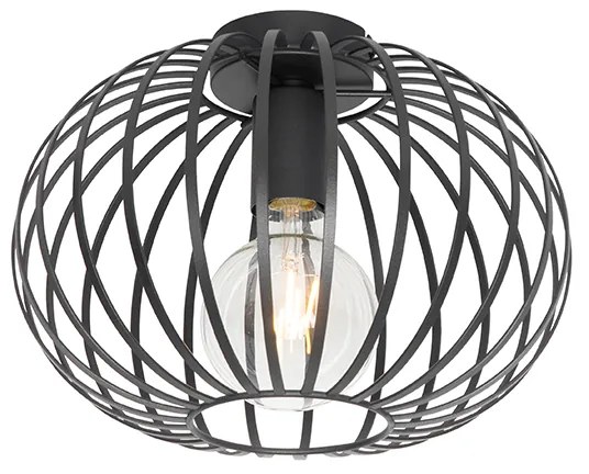 LED Plafon Inteligente Preto 30 cm Incl. Wifi G95 - Johanna