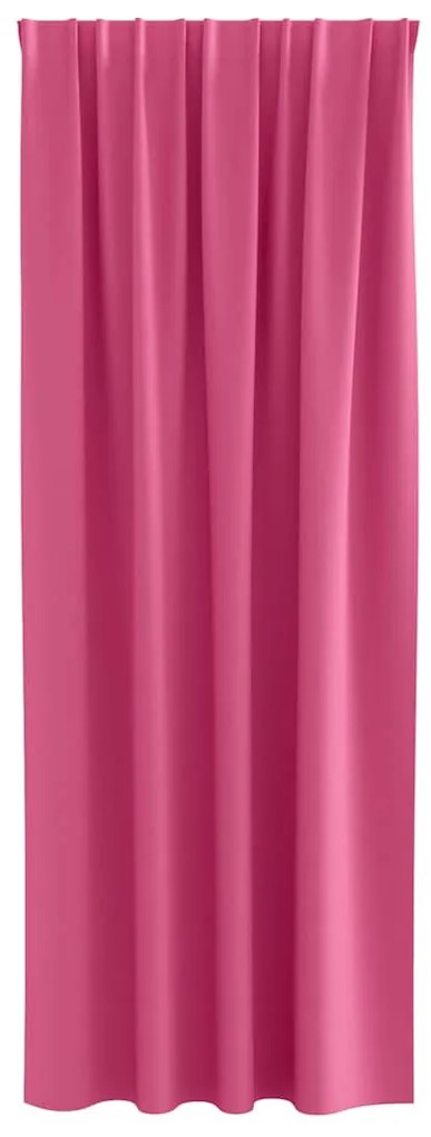 Cortinas 2 pcs Rosa Brilhante 245 x 140 cm Poliéster