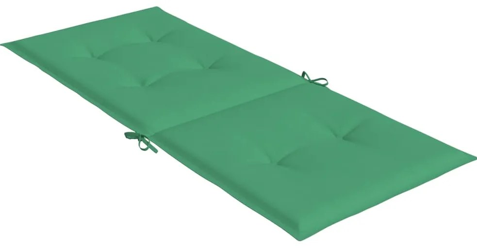 Almofadões para cadeiras altas de jardim 6 pcs tecido verde