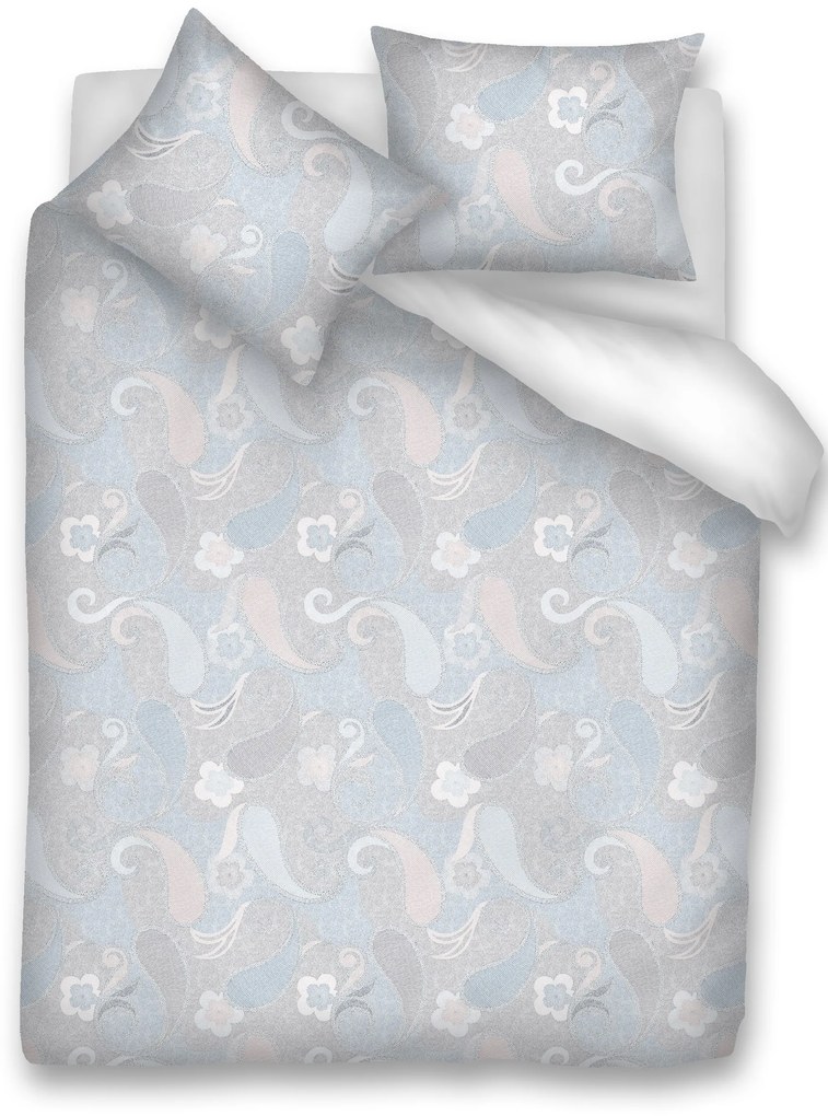 JOGO SACO CAMA 100% ALGODÃO: Azul 1 saco P/ Edredão 260x240 cm + (2) fronhas 50x70 cm