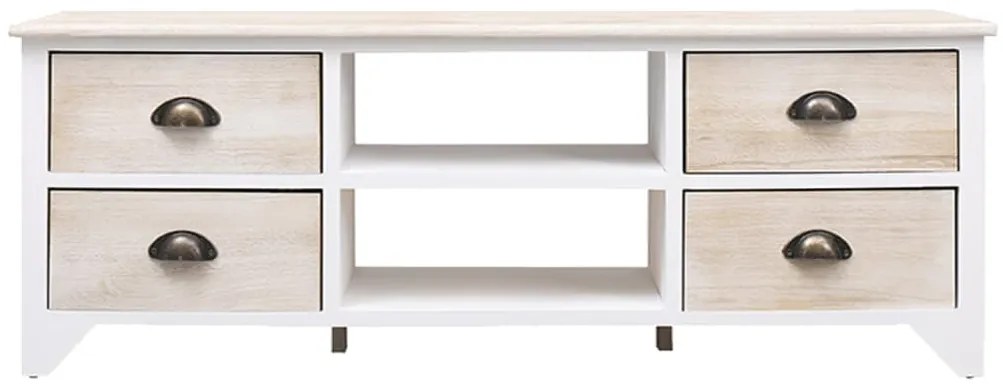 Móvel de TV 108x30x40 cm madeira paulownia maciça